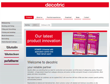 Tablet Screenshot of decotric.com